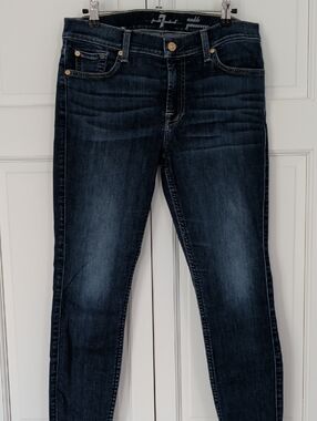 7 For All Mankind Dark Indigo Skinny Jeans